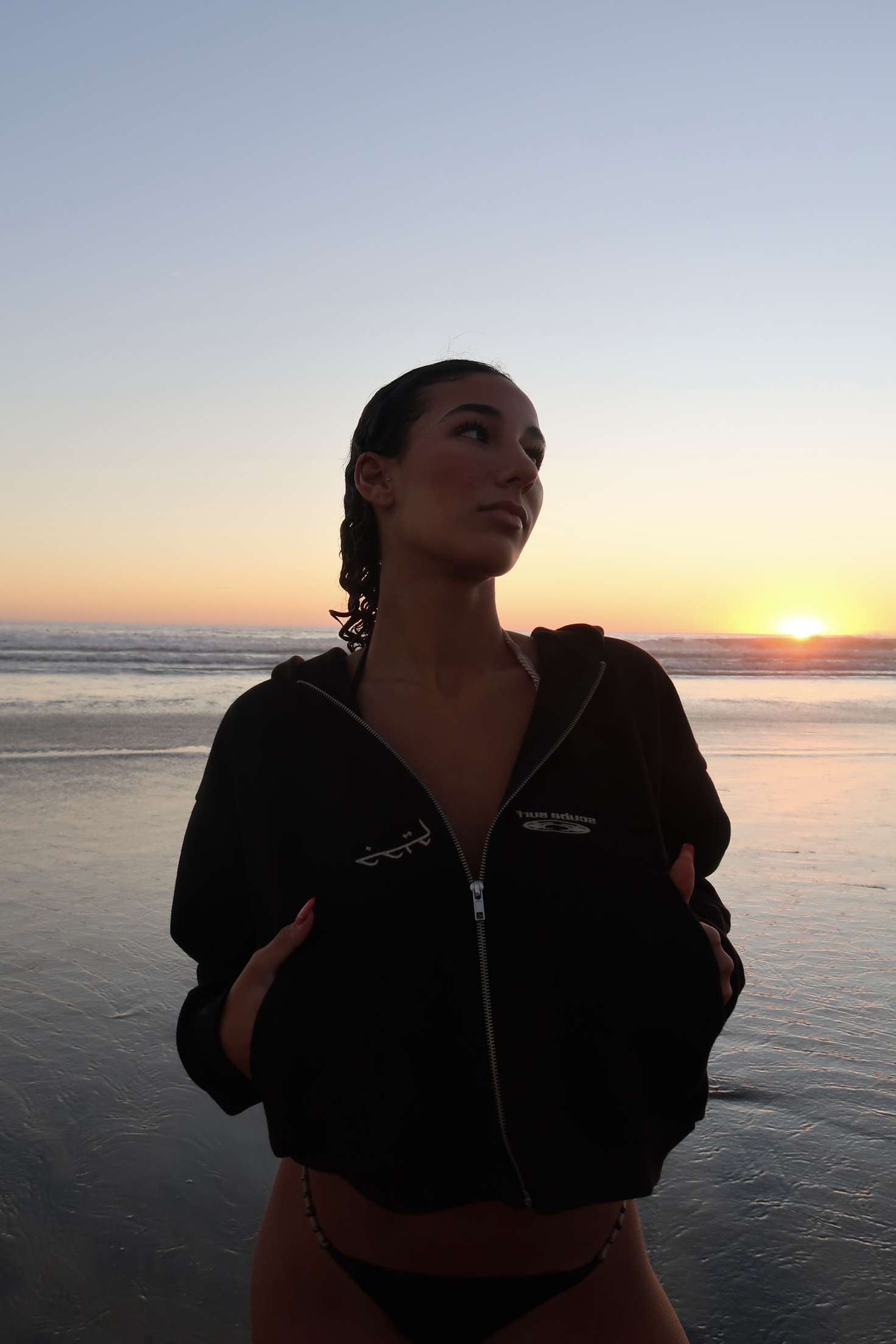 the cropped zip-up: V2