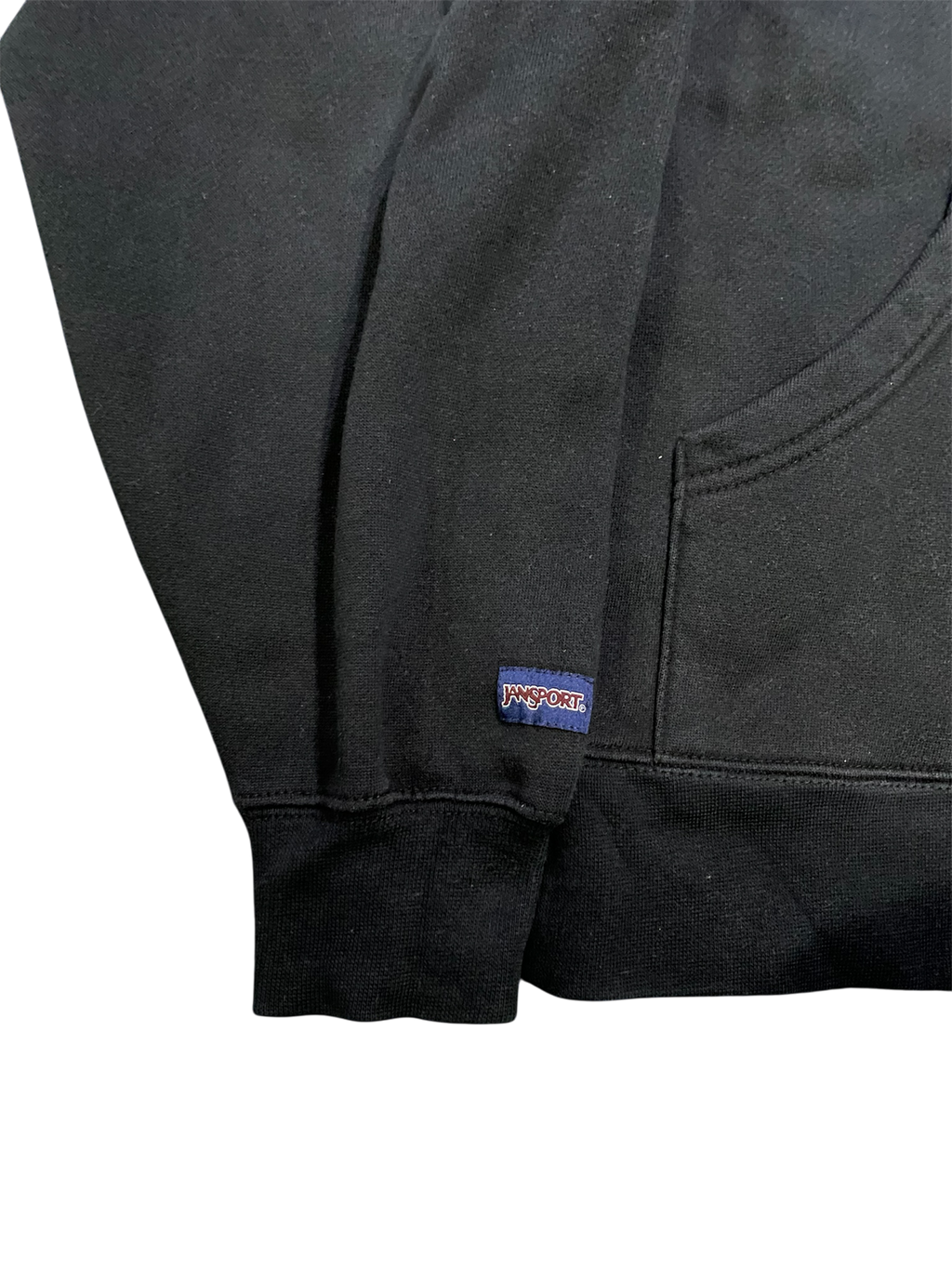vintage jansport spellout hoodie
